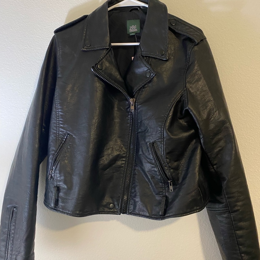 Brand new wild fable leather jacket